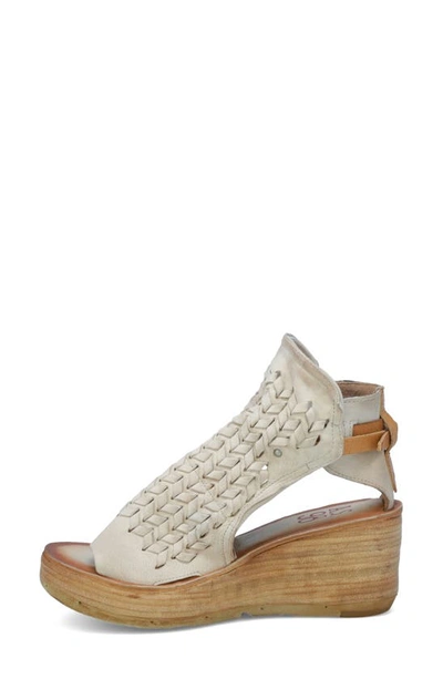 Shop As98 A.s. 98 Newbury Platform Sandal In Bone