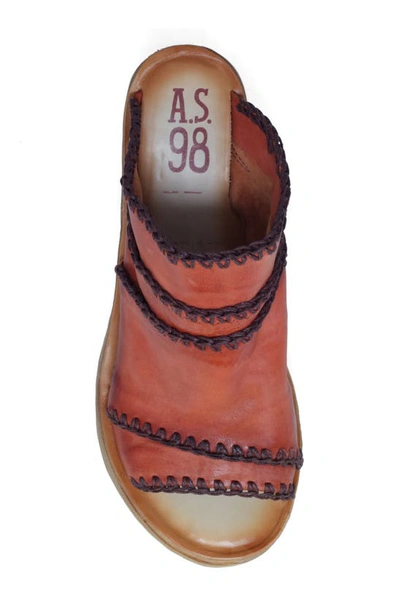 Shop As98 A.s.98 Nelson Platform Wedge Sandal In Rust