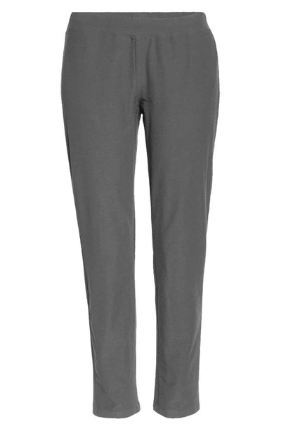 Shop Eileen Fisher Stretch Crepe Slim Ankle Pants In Slate