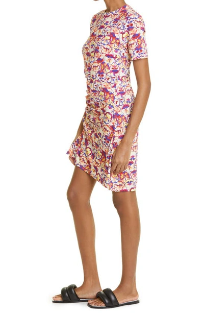 Shop Paco Rabanne X Fondation Vasarely Floral Minidress In V214 Sunny Pansy