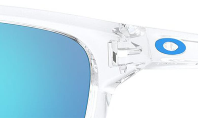 Shop Oakley Sylas 57mm Prizm™ Keyhole Sunglasses In Clear