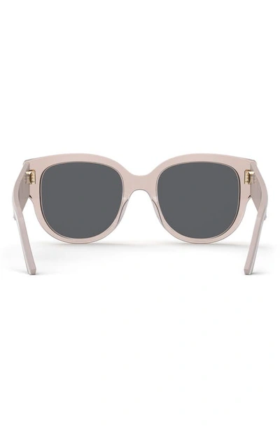 Shop Dior Wil 54mm Butterfly Sunglasses In Shiny Pink / Smoke