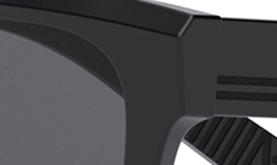 Shop Dior 'b23 S1i 53mm Rectangular Sunglasses In Shiny Black / Smoke