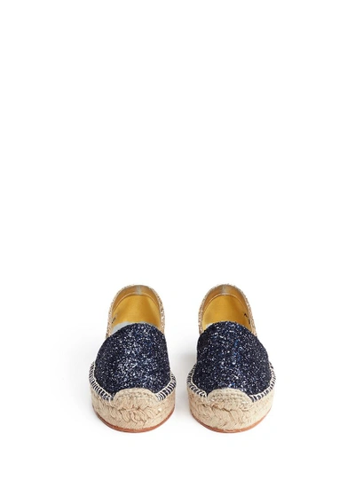 Shop Chiara Ferragni 'natalie' Eye Wink Appliqué Glitter Espadrilles