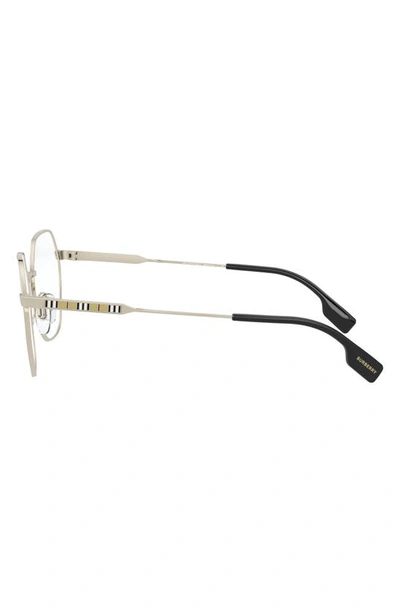 Burberry Transparent Irregular Ladies Eyeglasses 0be1350 1109 54 In Light Gold
