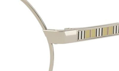 Shop Burberry 54mm Round Optical Glasses In Light Gold