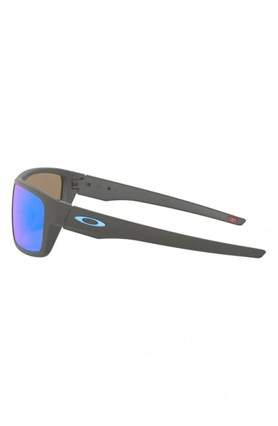 Oakley Drop Point™ 61mm Prizm™ Polarized Wrap Sunglasses In Gunmetal