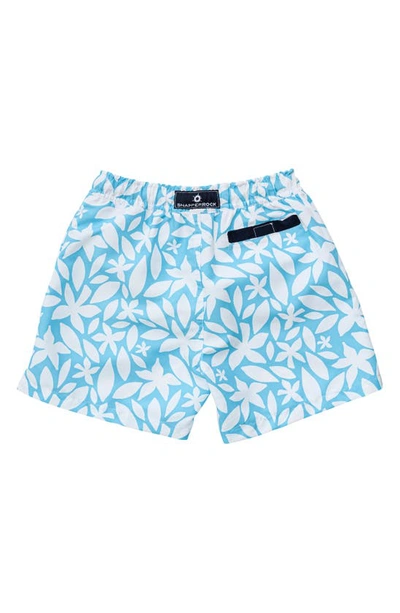 Shop Snapper Rock Aqua Bloom Volley Board Shorts In Blue