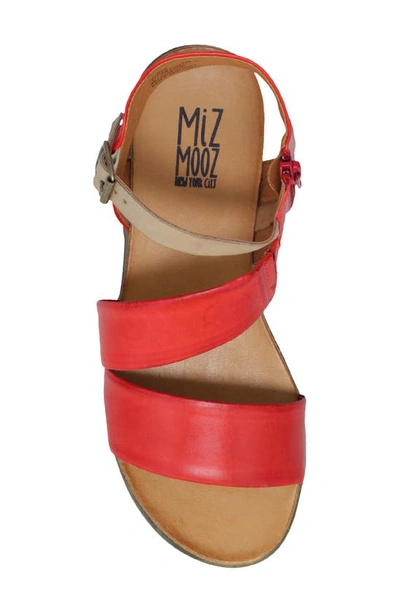 Miz Mooz Meadow Sandal In Scarlet