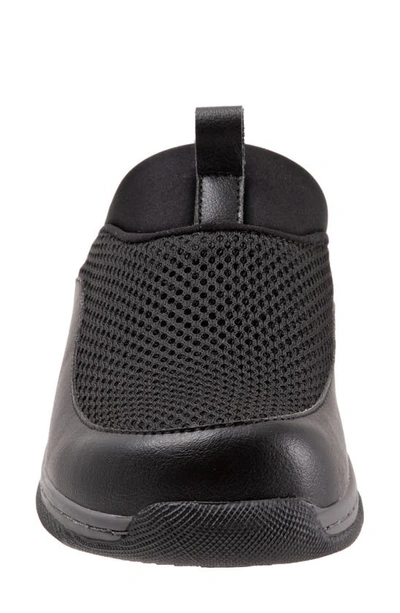 Shop Softwalkr Aberdeen Sneaker In Black Leather