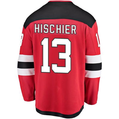 Shop Fanatics Youth  Branded Nico Hischier Red New Jersey Devils Home Breakaway Player Jersey