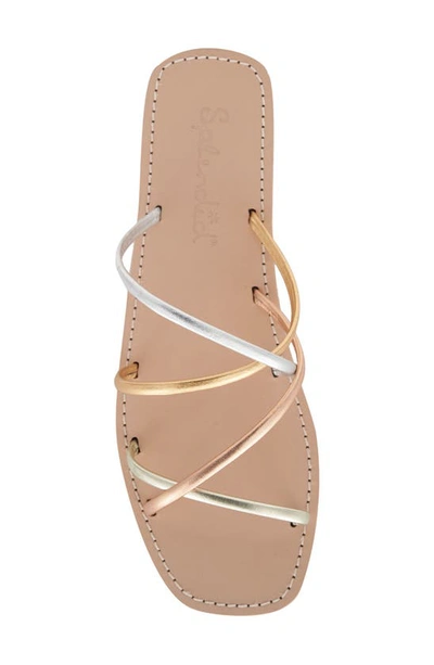 Shop Splendid Frankie Strappy Sandal In Metallic