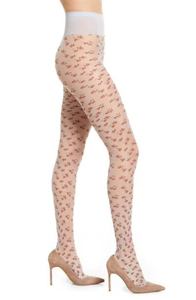 Shop Oroblu Blossom Tights In Crystal Colors