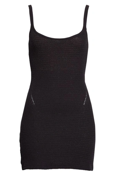 Shop Rag & Bone Lena Organic Cotton Blend Tank Dress In Black