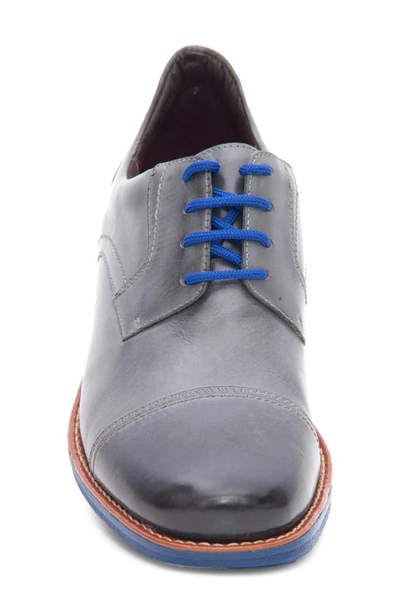 Shop Sandro Moscoloni Jared Straight Tip Blucher Oxford In Grey
