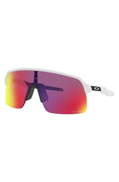 Shop Oakley Sutro Lite 139mm Shield Sunglasses In White