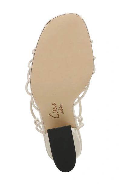 Shop Circus By Sam Edelman Blanche Lace-up Sandal In Modern Ivory