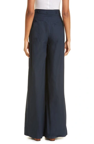 Shop Ulla Johnson Zada Wide Leg Pants In Salute