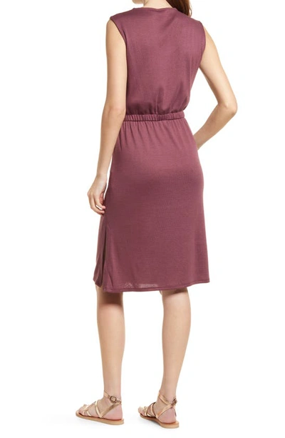 Splendid Hazel Elasticized Knee-length Dress In Currant