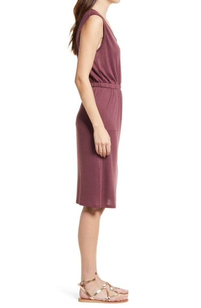Splendid Hazel Elasticized Knee-length Dress In Currant