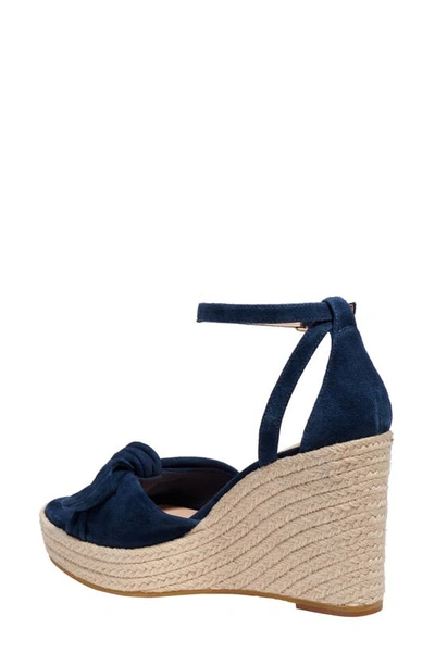 Shop Kate Spade Tianna Espadrille Wedge Sandal In Blazer Blue