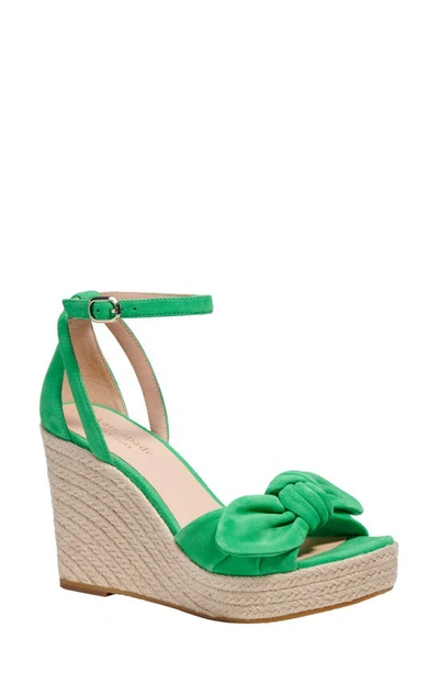Shop Kate Spade Tianna Espadrille Wedge Sandal In Fresh Greens