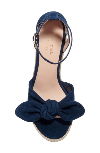 Shop Kate Spade Tianna Espadrille Wedge Sandal In Blazer Blue