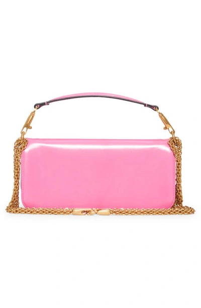 Shop Valentino Vlogo Signature Leather Shoulder Bag In Feminine