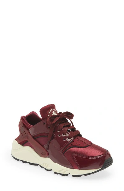 Nike Burgundy Air Huarache Sneakers In Dark Beetroot/ Sail/ Black | ModeSens