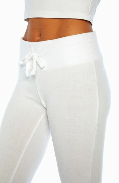 Shop Wildfox Tennis Club Fleece Pants In Clean White