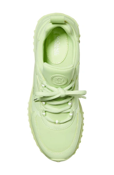 Shop Michael Michael Kors Theo Sneaker In Aloe