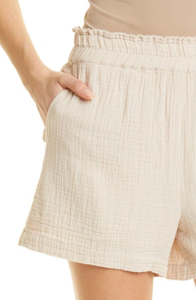 Shop Rails Leighton Cotton Shorts In Flax