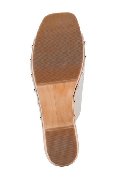 Shop Dolce Vita Dorado Clog Sandal In Bone Leather