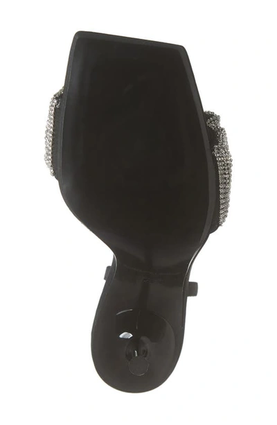 Shop Alexander Wang Julie Crystal Embellished Sandal In 001 Black