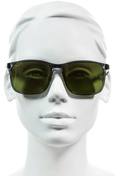 Ray Ban Tech 62mm Polarized Wayfarer Sunglasses In Gold/ Green | ModeSens