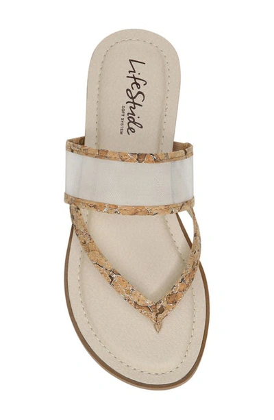 Shop Lifestride Radiant Sandal In Speckled Cork Synthetic