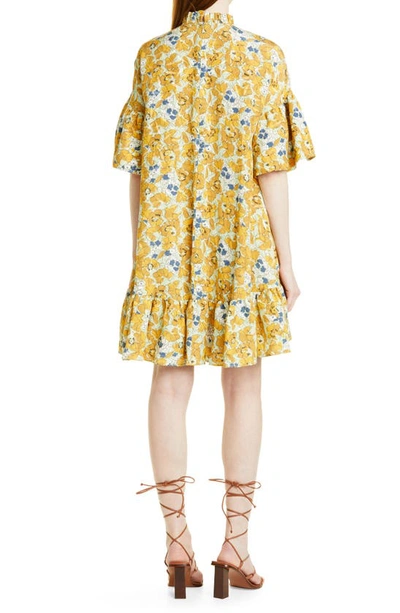 BYTIMO FLORAL JACQUARD SHIFT DRESS 