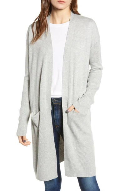 Shop Splendid Long Cardigan In Heather Grey