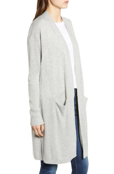 Shop Splendid Long Cardigan In Heather Grey