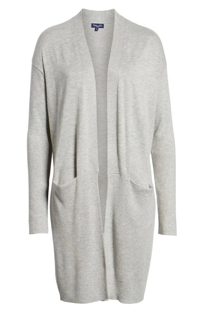 Shop Splendid Long Cardigan In Heather Grey