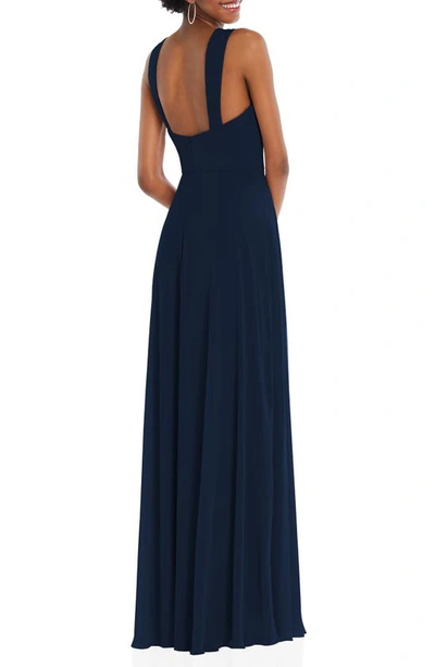 Shop After Six Sweetheart Neck Evening Gown In Midnight Navy