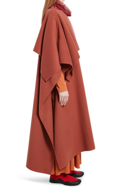 Shop The Row Louise Double Face Cashmere Poncho Coat In Jasper