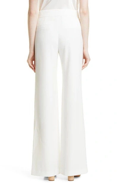 Shop Alice And Olivia Deanna High Waist Wide Leg Pants In Off White