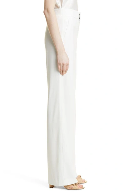 Shop Alice And Olivia Deanna High Waist Wide Leg Pants In Off White