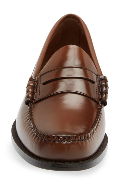 Shop G.h. Bass & Co. Larson Leather Penny Loafer In Brown