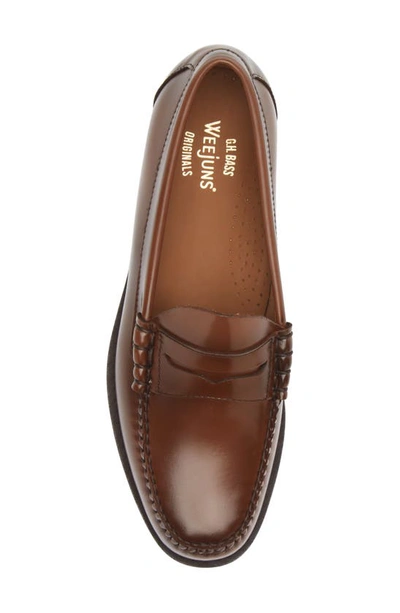 Shop G.h. Bass & Co. Larson Leather Penny Loafer In Brown