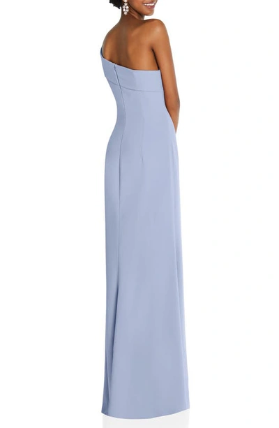 Shop After Six One-shoulder Evening Gown In Sky Blue