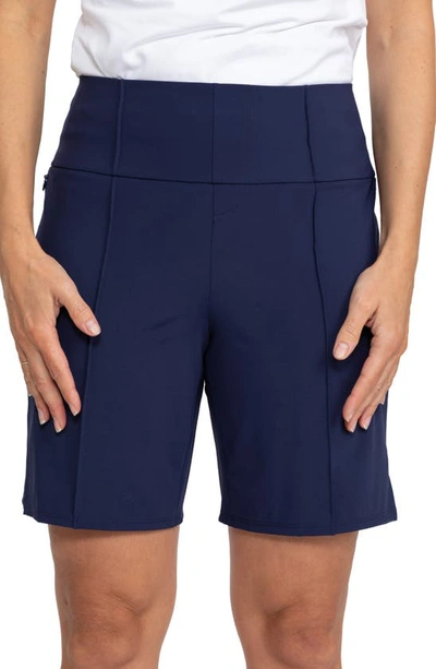 Shop Kinona Tailored Golf Shorts In Navy