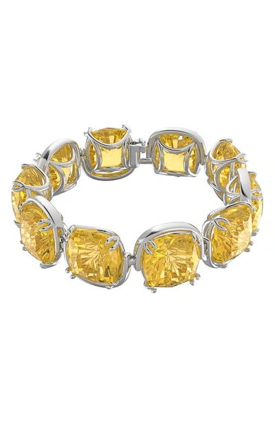 Shop Swarovski Harmonia Crystal Bracelet In Yellow