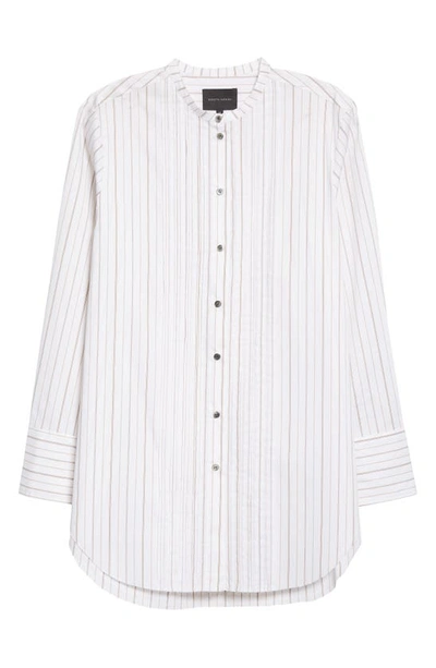 Shop Birgitte Herskind Stripe Button-up Shirt In Desert Stribe